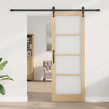 Sliding Door Manual ORKDAL Brown 78 x 211 cm Wood and metal 3332469
