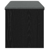 Hall Bench with Cushion Black Oak 103 x 38 x 40 cm 891561