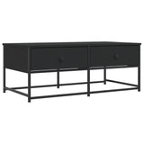 ZNTS Coffee Table Black 100x51x40 cm Engineered Wood 833970