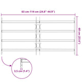 Security Grille for Windows with 4 Crossbars 63-114 cm 42031298