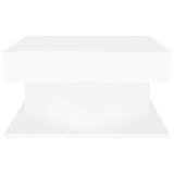 808368 Coffee Table White 57x57x30 cm Engineered Wood