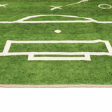 Kids' Rug Green 160x230 cm Football Field Washable 136621