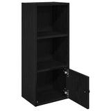 Bookcase Black Oak 31x24x77 cm Engineered Wood 860329