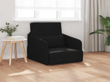 Folding Sofa Bed Black 65 x 80 x 83 cm Fabric 42030496