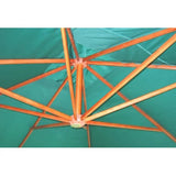 Floating Garden Parasol Green Polyester Large Height-Adjustable 40079