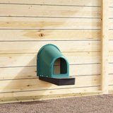 Chicken Nesting Boxes 4 pcs Wall-Mounted Dark Green Plastic 4104906