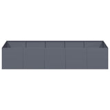 Planter Anthracite 200x80x40 cm Steel 860754