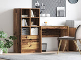 Desk with Drawer with Shelf with Storage 2 pcs Old Wood 3337311