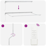 Retractable Awning Cream 400 x 200 cm Polyester and Aluminium 3329782