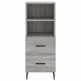 Highboard Grey Sonoma 34.5x34x180 cm Engineered Wood 3200279