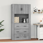 Highboard Grey Sonoma Engineered Wood 3185389