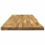 Live Edge Table Top 140 x 40 x 3.5 cm Rectangular White 938466