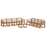 Outdoor Sofa Set 9 pcs Natural 3366182