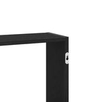 ZNTS Wall Shelf Black Oak 159x18x66 cm Engineered Wood 868073