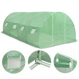 Greenhouse Green PE mesh fabric, Galvanised steel 45536