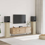 Speaker Stands 2 pcs Sonoma Oak 30x30x95 cm Engineered Wood 852674