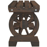 Garden Dining Set Burnt Wood Solid Fir Wood Medium Durable 3207138