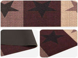 Kitchen Rug Red Stars 300 x 60 cm 100% Polyamide Washable 42045745