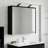 Bathroom Mirror Cabinet Black Oak 63.5 x 16 x 62.5 cm 889160