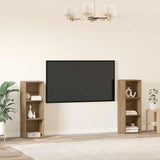 TV Cabinet Set Wall-mounted 2 pcs Artisan Oak 107 x 35 x 37 cm 3393548