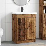 Bathroom Furniture Set Old Wood 56 x 37.5 x 81 cm 3404192