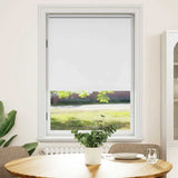 Roller blind blackout 124.4x175 cm Fabric Width 120 cm white 240123