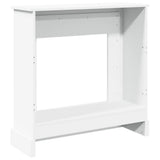 Fireplace Surround White 90x30x90 cm Engineered Wood 854589