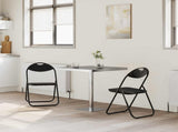 Folding Chair 2 pcs Black 48 x 43.5 x 81 cm Faux Leather 42029060