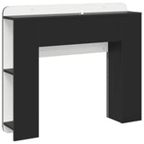Headboard Cabinet with Storage Black Engineered Wood 8001193