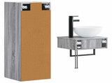 Bathroom Furniture Set 2 pcs Grey Sonoma 33 x 34.5 x 100 cm 3406099