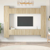 10 Piece TV Cabinet Set Sonoma Oak Engineered Wood 3078967