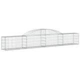 Arched Gabion Baskets 4 pcs 300x30x40/60 cm Galvanised Iron 3146469
