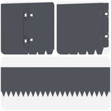 Lawn Edging 20 pcs 103 x 15 cm Steel Anthracite 8008455