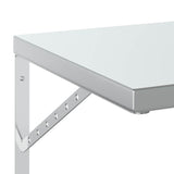Wall Shelves 2 pcs 50x40 cm Silver Stainless Steel 3214508