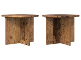 Plant Stand 2 pcs Old Wood 40 x 40 x 40 cm Engineered Wood 899733