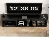 65" TV Stand, with LED Lights and Storage - Black T3398P344787