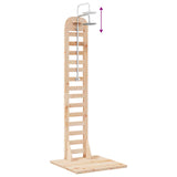 Outdoor Shower 223 cm Solid Pine Wood and Stainless Steel 886328