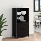 Highboard Black Oak 62 x 36 x 121.5 cm Engineered Wood 882256