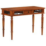 Desk with Drawer 110x50x76 cm Solid Wood Acacia 356973