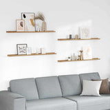 Wall Shelf 4 pcs Brown 115 x 9 x 3 cm Engineered Wood 42020020