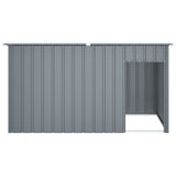 Dog House with Roof Anthracite 196x91x110 cm Galvanised Steel 172575