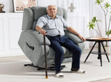 Eight-Point Massage Electric Lift Chair - Light Grey T3398P422787