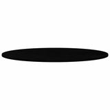 Table Top Dark Brown 120x60x2 cm Solid Wood Oak Oval 4009055