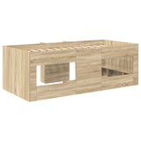 Kids'High Bed Frame 2 pcs Sonoma Oak 90 x 190 cm 3422581