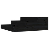 Planter Black 78x78x27 cm Solid Wood Pine 823910