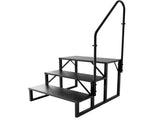RV Step Stool, 3 Step, Hot Tub Steps with Handrail, Portable Pool, 660Lbs Heavy Duty 90149210
