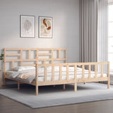 Bed Frame without Mattress Super King Size Solid Wood Pine 3193091