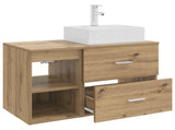 Bathroom Furniture Set 2 pcs Artisan Oak Engineered Wood 3403895