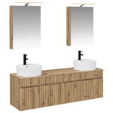 Bathroom Cabinet Set 5 pcs Artisan Oak Engineered Wood 3406598