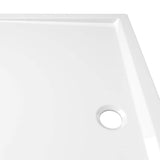 Rectangular ABS Shower Base Tray White 80x120 cm 148910
